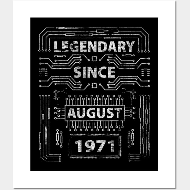 Electronics electrics birthday 1971 50 years profession Wall Art by shirtontour